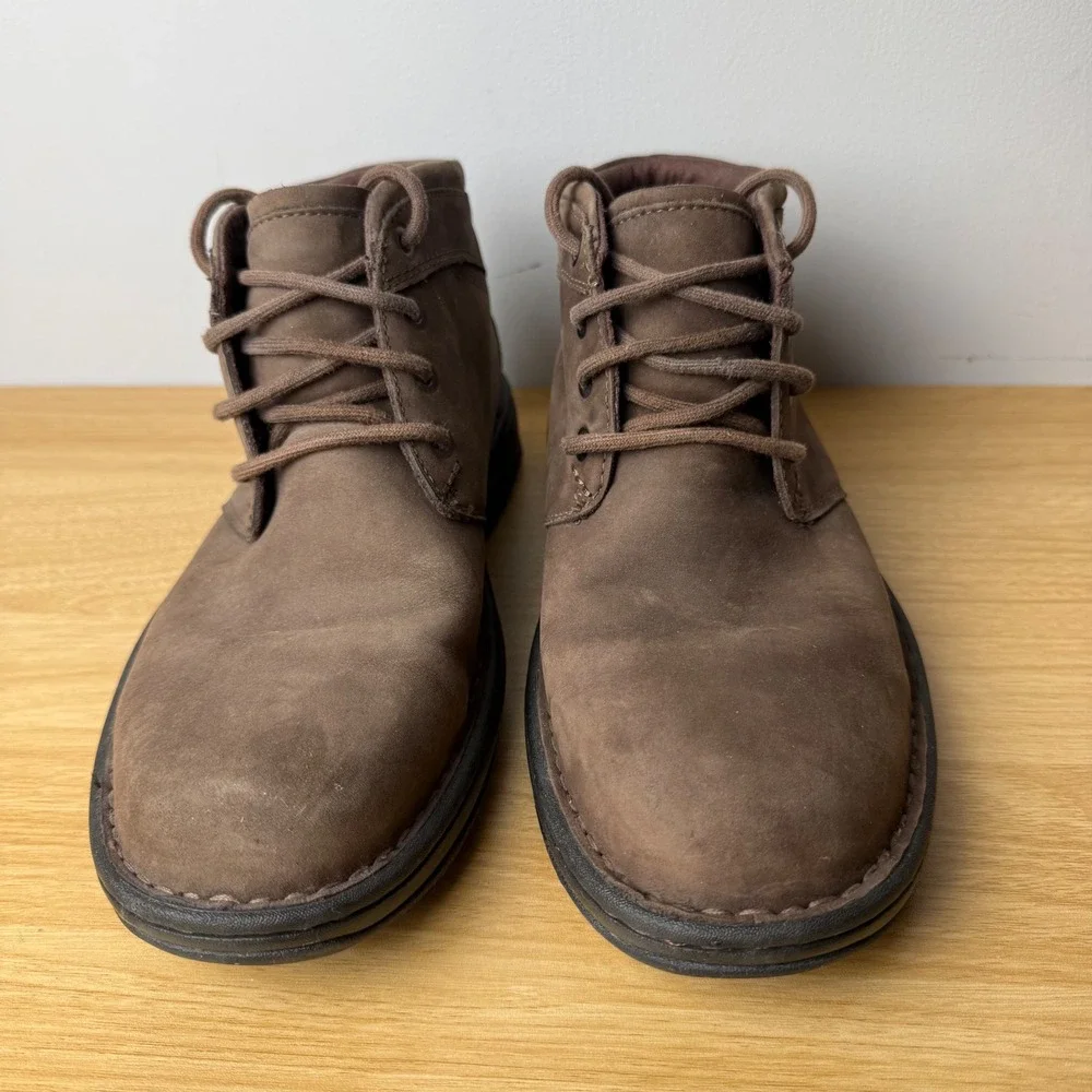 Timberland Chukka Boots Mens 7.5 Brown Waterproof Gore-Tex Leather Outdoor Cabin